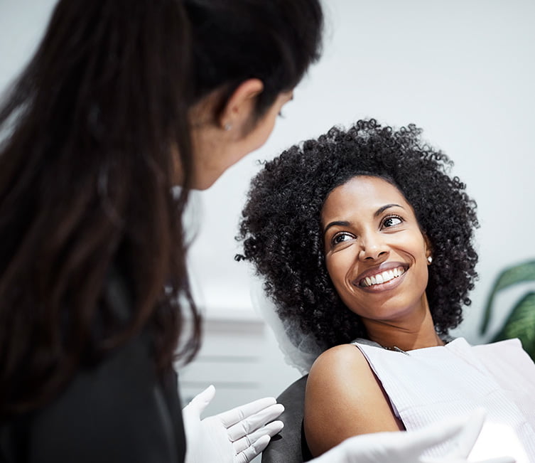 woman at the dentist