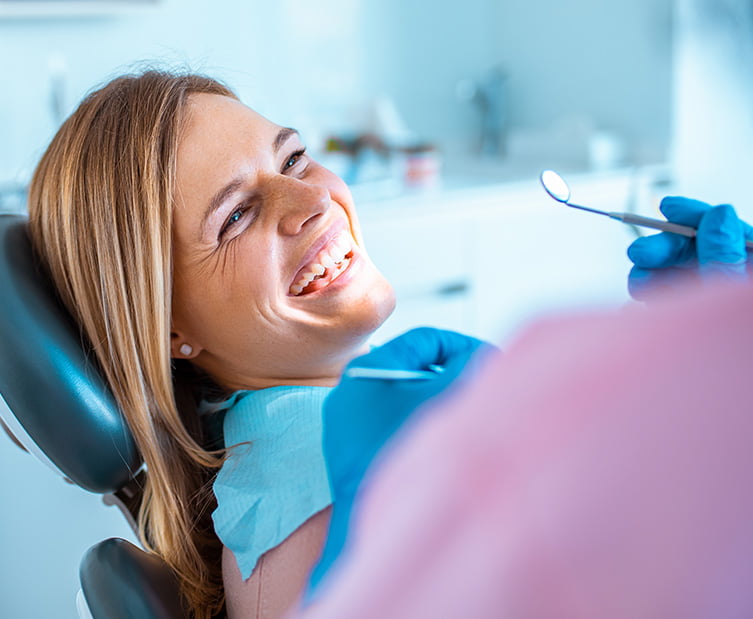 woman at the dentist