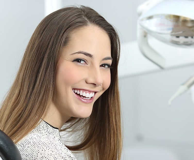 woman at the dentist