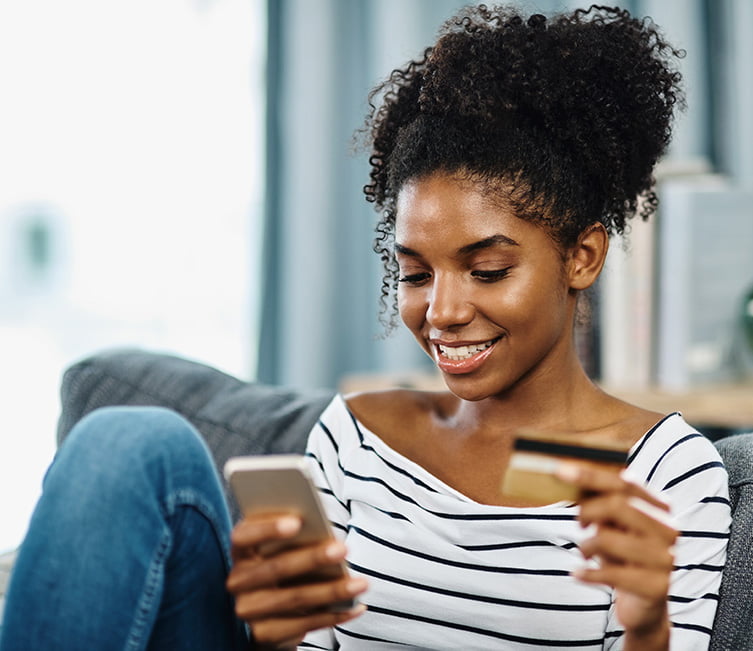 woman paying bill