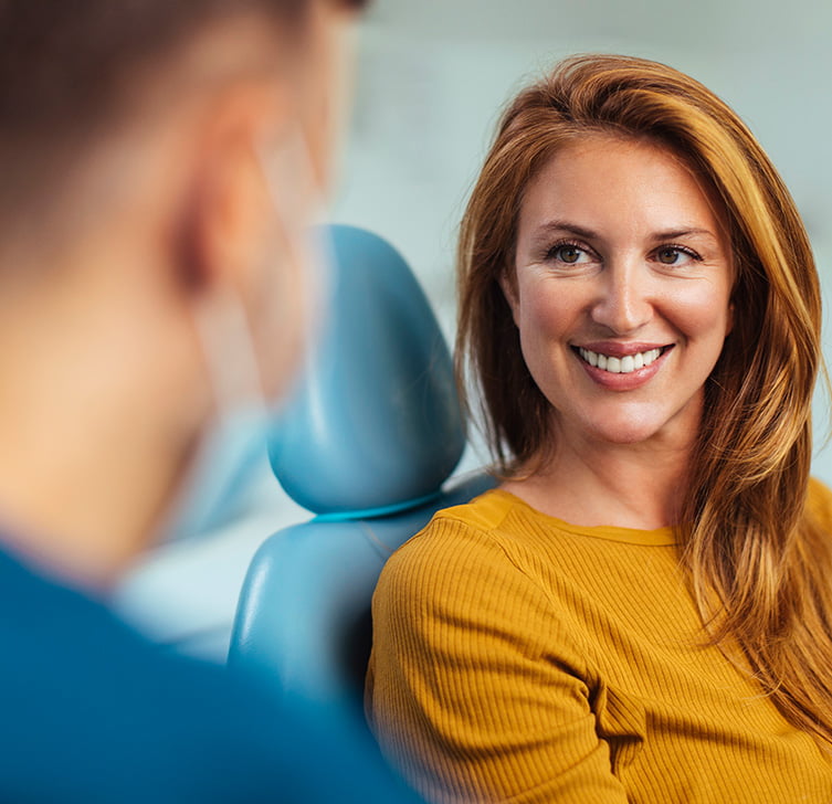 woman at the dentist