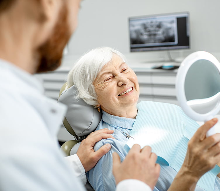 woman at the dentist