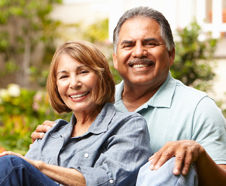 couple smiling