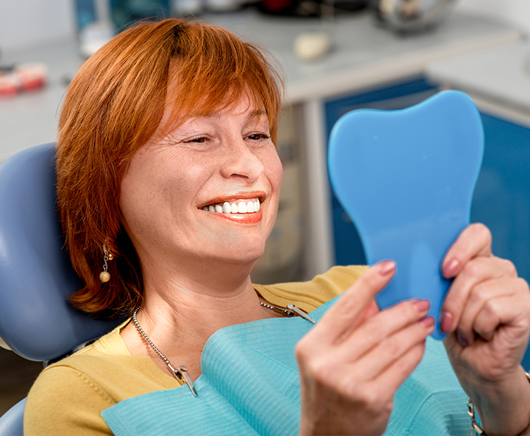 woman at the dentist