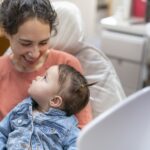 child at first dental visit, pediatric dental care